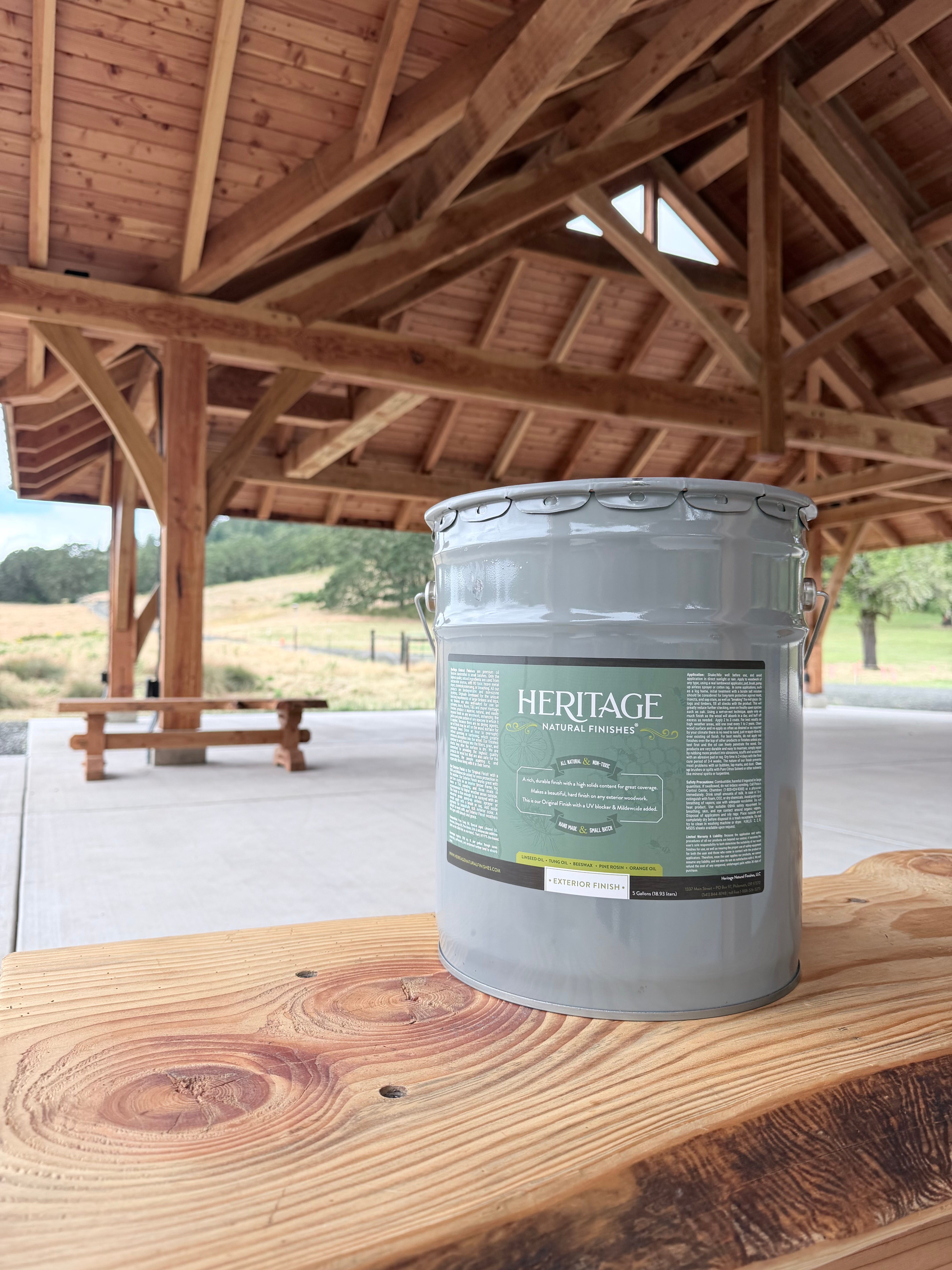 Finishing a Timber Frame